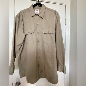 Dickies Khaki long sleeve Work Shirt
